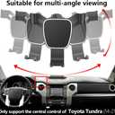 Car Phone Holder for Toyota Tundra 2014-2021 Trunk CrewMax Auto Accessories Navigation Bracket Interior Decoration Mobile Cell Phone Mount Case