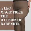 Plus Size Fleece Lined Tights, Fake Transparent Curvy Winter Thermal Tights for Women under Dress, medias térmicas