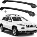 300lbs Roof Rack Cross Bars Compatible with Jeep Cherokee 2014-2023 (Not for Jeep Grand Cherokee), Aluminum Lockable Car Roof Rails Crossbar for Rooftop Cargo Luggage Kayak Canoe Bike Snowboard