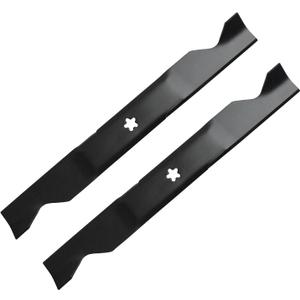 (2 Pack) Replacement Medium Lift Lawn Mower Blades for Craftsman Husqvarna Poulan 33266 403107 405380 532405380 PP21011 AYP 561739 - Fits YT3000 YTH22V46, YTH20K46, 46 Deck Mower