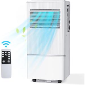 Air Choice 10000 BTU Portable Air Conditioners, Air Conditioner Portable for Room Up to 450 Sq.Ft, Remote Control, Sleep Mode, 24H Timer, Dehumidifier & Fan, Portable AC Unit for Bedroom Apartment