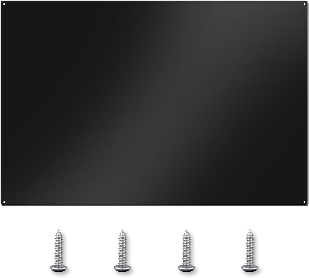 36 x 24 Stainless Steel Backsplash - Ultra Flat Metal BackSplash Panel with 4 Pre-Drilled Holes for Quick Install| Kitchen Backsplash Fits Stove Behind Kitchen Wall & Range Hoods