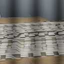 100 Sq. Ft 3/8 Inch Thick Printed Foam Tiles Interlocking Foam Mat, 24" x 24", 25 pcs, Grey Wood Grain Style Print