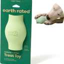 Earth Rated Treat Dispensing Dog Toys, Enrichment Toy for Adult and Puppy Dogs, Slow Feeder, Dishwasher and Freezer-Safe, Natural Rubber, Large, Green