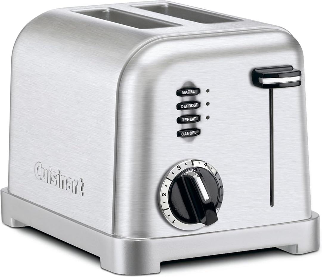 Cuisinart CPT-160 Metal Classic 2-Slice Toaster, Brushed Stainless