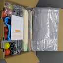 Baby Playpen with Mat, 50x50 Inch Playpen with Mat Waterproof for Babies and Toddlers Play Pen Playards Safety Gate Fence Active Center Indoor (Dark Grey + Mat)