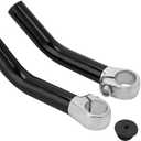 Ymiko Ends, Mountain Handlebar Ends Aluminium Alloy Ends for Mountain Accessories Handlebar Extension Grips Handle Extender with Light Straight Cushion Horn