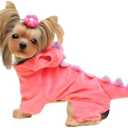 NACOCO Dog Dinosaur Design Costume Green Pet Clothes for Medium & Large Dog, (Pink,3XL)