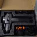 TOLOCO Massage Gun, Upgrade Deep Tissue Back Massager with 10 Replacement Heads, Percussion Massage Guns for Athletes for Pain Relief, Super Quiet Electric Massager for Treatment, Relax, Carbon