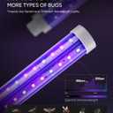 Buzbug LED Bug Zapper Indoor Outdoor, Up to 50000 Hrs Lifespan Lamp, Energy Saving & Dual Band Attraction, 5.6 ft Power Cord, High Voltage Mosquito Fly Zapper Trap Killer -MO008C