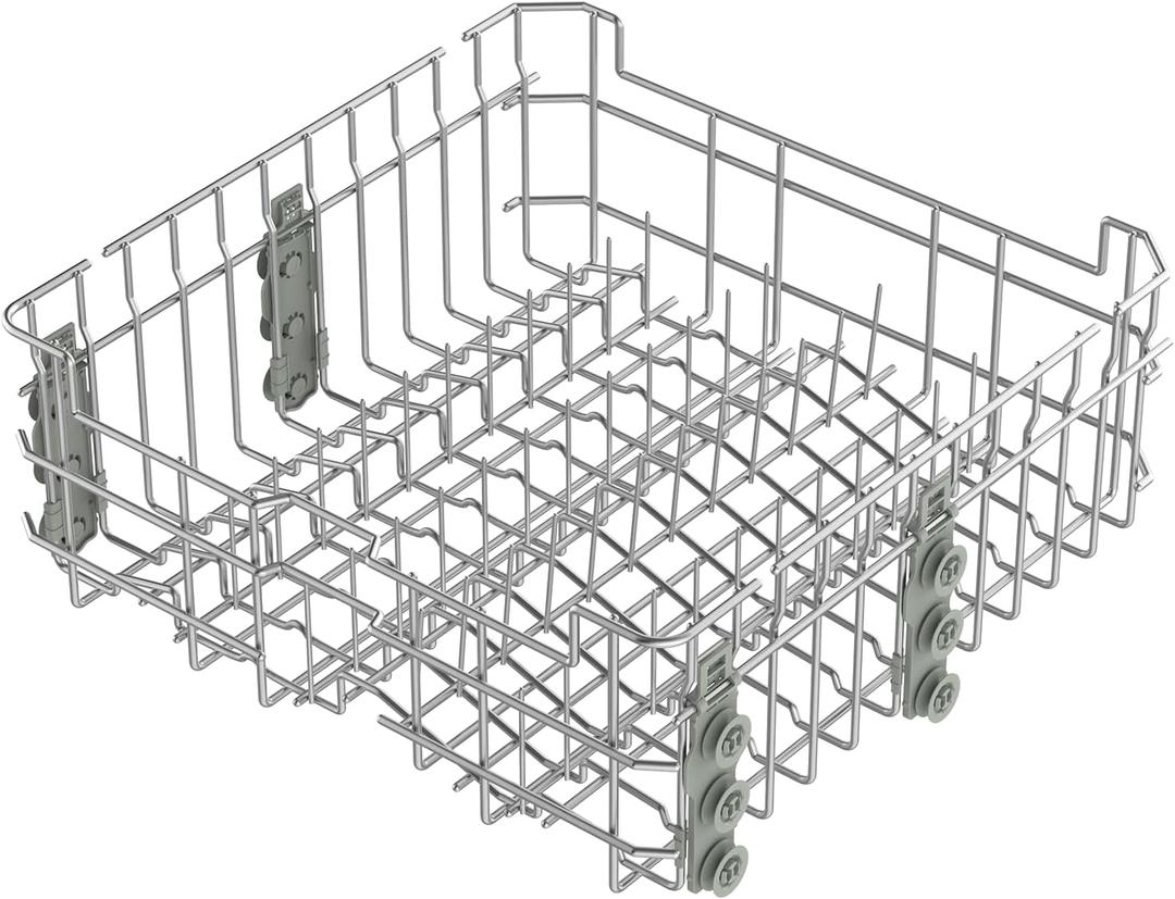 Upgraded WD28X30219 WD28X35779 Dishwasher Upper Rack Replacement Compatible with GE Dishwasher Rack Parts Hotpoint Models ADT521PGF0BS ADT521PGF0WS with WD12X22801 Wheels