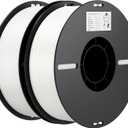 Creality PLA Filament 1.75mm Bundle 2KG, 3D Printer Filament Dimensional Accuracy +/- 0.02mm, No-Tangling Strong Bonding 3D Printing Filament, Fits for Most FDM 3D Printers(White) 1 Piece