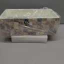 Milano Tissue Box Cover Rectangular - Decorative Tissue Box Holder Rectangular is Finished in Beautiful Mother of Pearl Shells - Durable Tissue Cover for Elegant Decor
