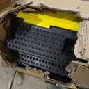 Rubber Cable Ramp Cord Cover Cable Protector Ramps Wire Hose Protective 2 Channel 22000Lbs Load Capacity Traffic Speed Bump for Asphalt Concrete Gravel Driveway Indoor Outdoor, 4 Pack