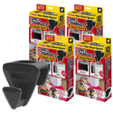 New Ruby Space Triangles, 4 Pack, AS-SEEN-ON-TV Ultra- Premium Hanger Hooks Triple Closet Space 72 PC Value Pack, Black