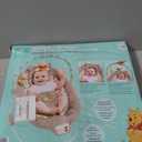 Bright Starts Disney Baby Winnie The Pooh Baby Bouncer Soothing Vibrations Deluxe Infant Seat - Faux Suede, Music, Removable -Toy Bar, 0-6 Months 6-20 lbs (Dots & Hunny Pots)