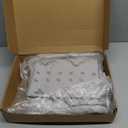 VACVELT 5PCS Boho Duvet Cover Queen Size, White Tufted Duvet Cover with Zipper & Ties, No Comforter, Shabby Chic Textured Bedding for Farmhouse Country, Breathable & Soft Microfiber