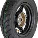 RedCap 10" Inch Rear Wheel & 3.5-10 Tire Assembly for 50cc Scooter Moped with Drum Brake GY6 QMB139 Sunny TaoTao Vitacci Amigo Milano Beemer 50 Yongfuo YN50QT-8 (Black), 3.50-10