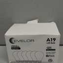 Evelor 5Pack A19 LED Light Bulbs,60 Watt Equivalent Daylight 5000K with E26 Base,Efficient 9W,800 Lumens Non-Dimmable LED Bulbs,15000 Hours, Ideal for Bedroom Living Room,5 Pcs