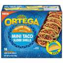 Ortega Mini Taco Slider Shells, Yellow Corn, 4.4 Ounce, 18 Shells, Best if used by Aug 25 2025
