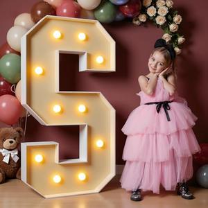 imprsv 4FT Marquee Letters Large Light Up Letters for Birthday Party Decor Wedding Decorations, Marquee S for Party Decoration Large Signs Arch Kit Decorations