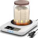 Electric Sourdough Starter Warmer, Upgrade Warming Heating Pad Mat for Sour Dough Starter, Sourdough Heater Proofing Tool for Home Baking with Thermostat Control, Timing, Memory Function (White)