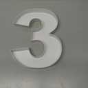 10Cardboard Number Mache Chocolate Covered Strawberries Fillable Sweets Candy Container Box(White, 3)