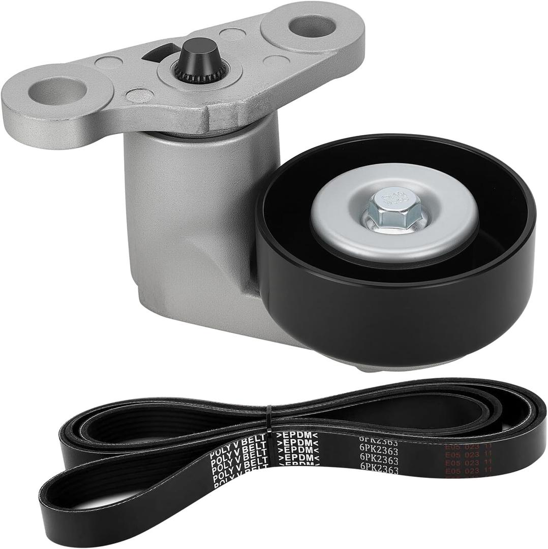 90K-38159 A/C Drive Belt Tensioner Kit Fit for Chevy Tahoe (2000-2008), GMC Yukon (2000-2008), Cadillac Escalade (2002-2008), Chevy Avalanche (2002-2008), Replaces 19311139, 38159, ACK040378HD