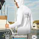 ZITY Fishing Shirts for Men UPF 50+ Sun Protection Hoodie Long Sleeve Rash Guard Lightweight Quick Dry UV Shirt