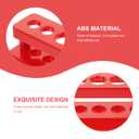 Hemobllo Test Tube Rack Holder with 6 Holes Plastic Tube Stand for School Science Labs Teaching Aids Portable Lightweight 6.29X1.96X1.96 Inch