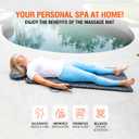 Full Body Massage Mat, Vibrating Mattress Pad, Bed Massager Mat, Massage Mats for Full Body with Detachable Pillow with Heat, Alleviates Muscle Pain, Improves Circulation and Stress Relief by SITFIT