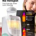 Grownsy Nutri Bottle Warmer with Innovative Auto-Lift Feature, Retain Fullest Nutrients Compact Baby Bottle Warmer, Fast & Even Heat, Always Right Temperature, Night Light for Nighttime Breastfeeding