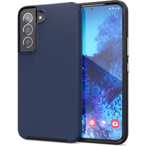 Crave for Samsung Galaxy S22 Case, Shockproof Protection Dual Layer Case for Samsung Galaxy S22 5G (6.1 inch) - Navy