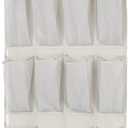 Amazon Basics 20 Large Pocket Over-the-Door Hanging Shoe Organizer, Grayish Tan