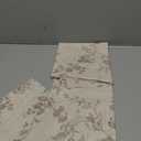 jinchan Floral Kitchen Curtains 36 Inch Linen Tier Curtains Farmhouse Cafe Half Window Drapes Over Sink Light Filtering for Living Room Laundry RV Rod Pocket 2 Panels Taupe on Beige