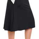 ANIVIVO 26" Knee Length Skorts for Women with Zipper Pockets Midi Skorts Long Athletic Skirts, XL