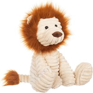Apricot Lamb Toys Plush Corduroy Lion Stuffed Animal Soft Cuddly Perfect for Child (Corduroy Lion 8.5 Inches)