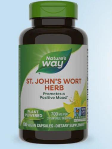 Pack of 12, Natures Way St Johns Wort, 180 caps