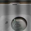 WoofiGo Stainless Steel Cat Litter Box, Large Top Entry Litter Box for Big Cats, Enclosed Kitty Litter Pan with Lid, Metal Cat Box Never Absorbs Odors, Easily Cleaning, Include Scoop