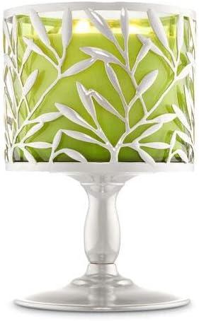 Bath and Body Works Vine Leaf Pedestal 3 Wick Candle Holder.