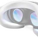 APEXINNO VR Silicone Face Pad Cover for Meta Quest 3 Original Headset Accessories,Oculus/Meta Quest 3 Accessories VR Face Cushion Pad Mask for Original Headset Face Pad (White)