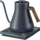 INTASTING Electric Kettles, Gooseneck Electric Kettle, ±1℉ Temperature Control, Stainless Steel Inner, Quick Heating, for Pour Over Coffee, Brew Tea, Boil Hot Water, 0.9L Navy Blue