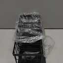 Cisily Sink Caddy Sponge Holder for Kitchen with Brush Holder and Stainless Steel Self Drain Tray, Rustproof Kitchen Sink Organizer for Sponge, Soap Dispenser Storage Accessories (9.25, Black)