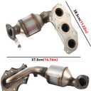 Catalytic Converter Compatible with Toyota Sienna 2011 2012 2013 2014 2015 3.5L, Replace# 88547786 (EPA Compliant)