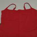 SUUKSESS Women Sexy Square Neck Tank Top Summer Y2K Going Out Tops Casual Sleeveless Basic Cami Shirts (Wine Red, M)