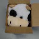 Hopearl Talking Singing Cow with Red Bib Repeats What You Say Walking Dairy Cattle Electric Interactive Animated Toy Speaking Plush Buddy Gifts for Toddlers, 9''
