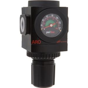 ARO R37341-600-VS Air Regulator 1/2" NPT, w/Gauge - 250 psi Max Inlet