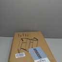 3-Tier Shoe Rack, Wooden Shoe Storage with S Shape Heavy Duty Metal Free Standing, Shoe Organizer Shelf for Entryway, Living Room, Closet, Bedroom (Rustic) (11.81 x 25.78 x 15.86 Inches)