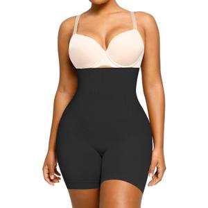 SHAPELLX Shapewear Tummy Control Seamless High Waisted Body Shaper Waist Slimming Thong Underwear Girdle Tummy Slimmer (XS)