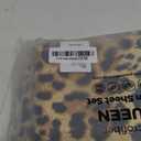 Microfiber Satin Sheet Set 4 Piece Queen Gold Leopard